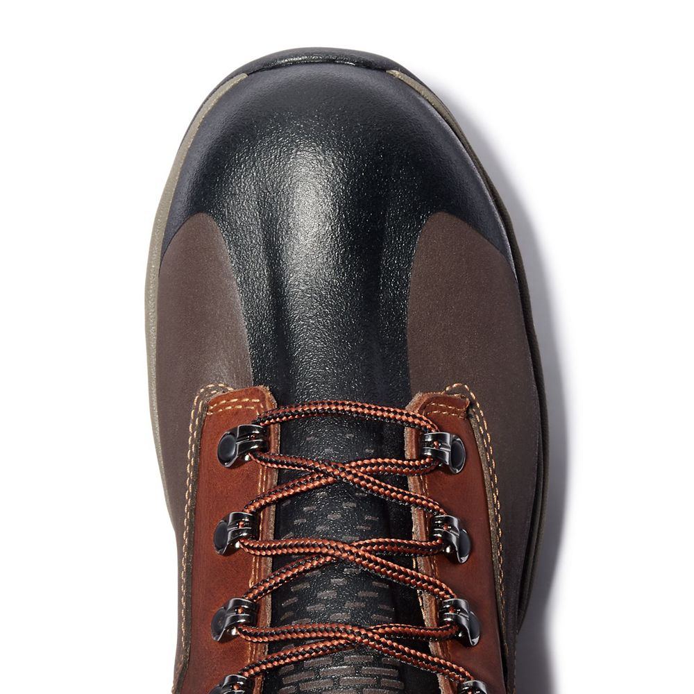 Botas Pro Timberland Hombre Pro Downdraft 6\" Alloy Toe Marrones/Negras - Chile DXY-418672